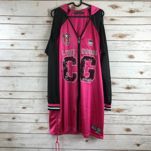 hot pink jersey dress
